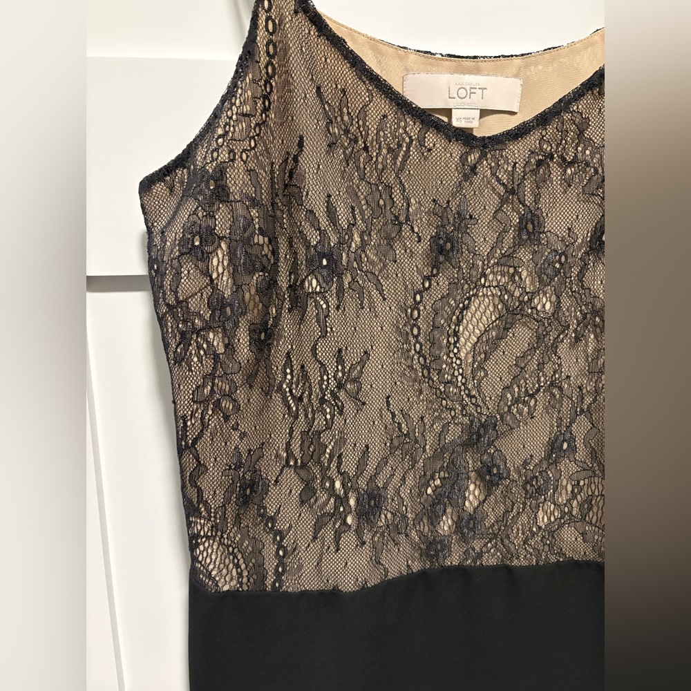 Ann Taylor Loft Black Lace Camisole Size XS Suiting - Picture 5 of 7